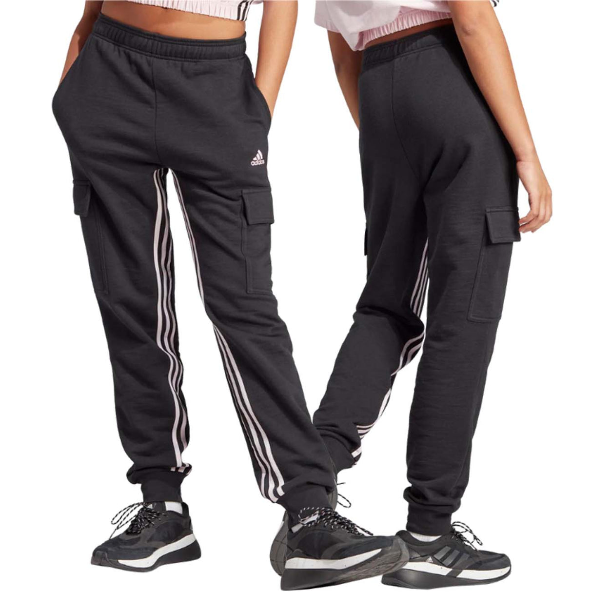 ADIDAS IB4750 WOMEN'S TROUSERS BLACK BRUSHED COTTON