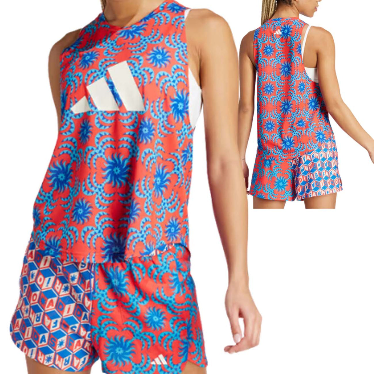 CANOTTA DONNA ADIDAS IQ4494 X FARM RIO