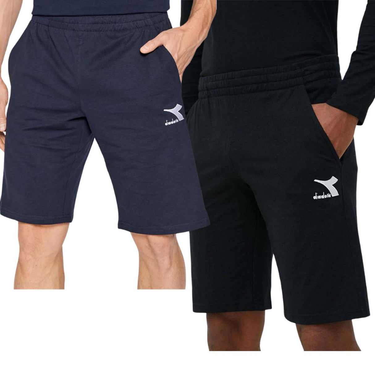 PANTALONCINO DIADORA 179486 CORE COTONE NERO BLU