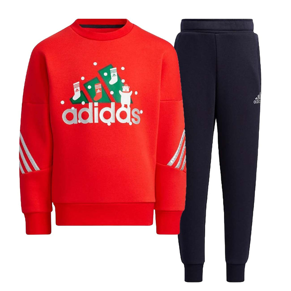 TUTA RAGAZZI ADIDAS H40344 HOLIDAY SET COTONE FELPATO