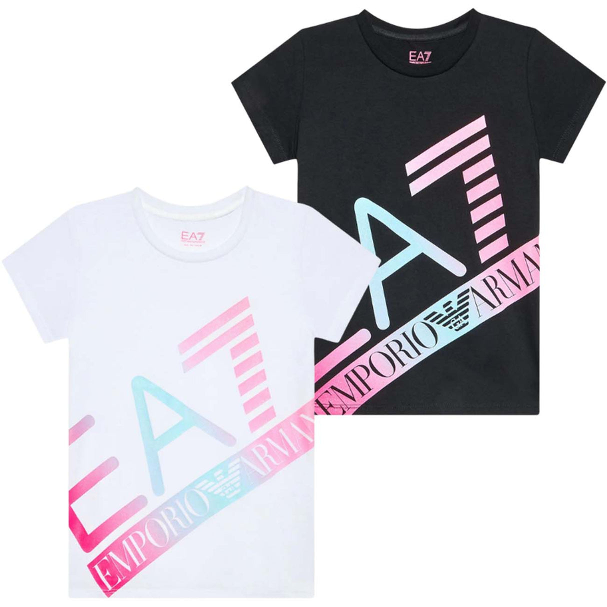 GIRLS T-SHIRT ARMANI EA7 6LFT08 FJ2HZ COTTON
