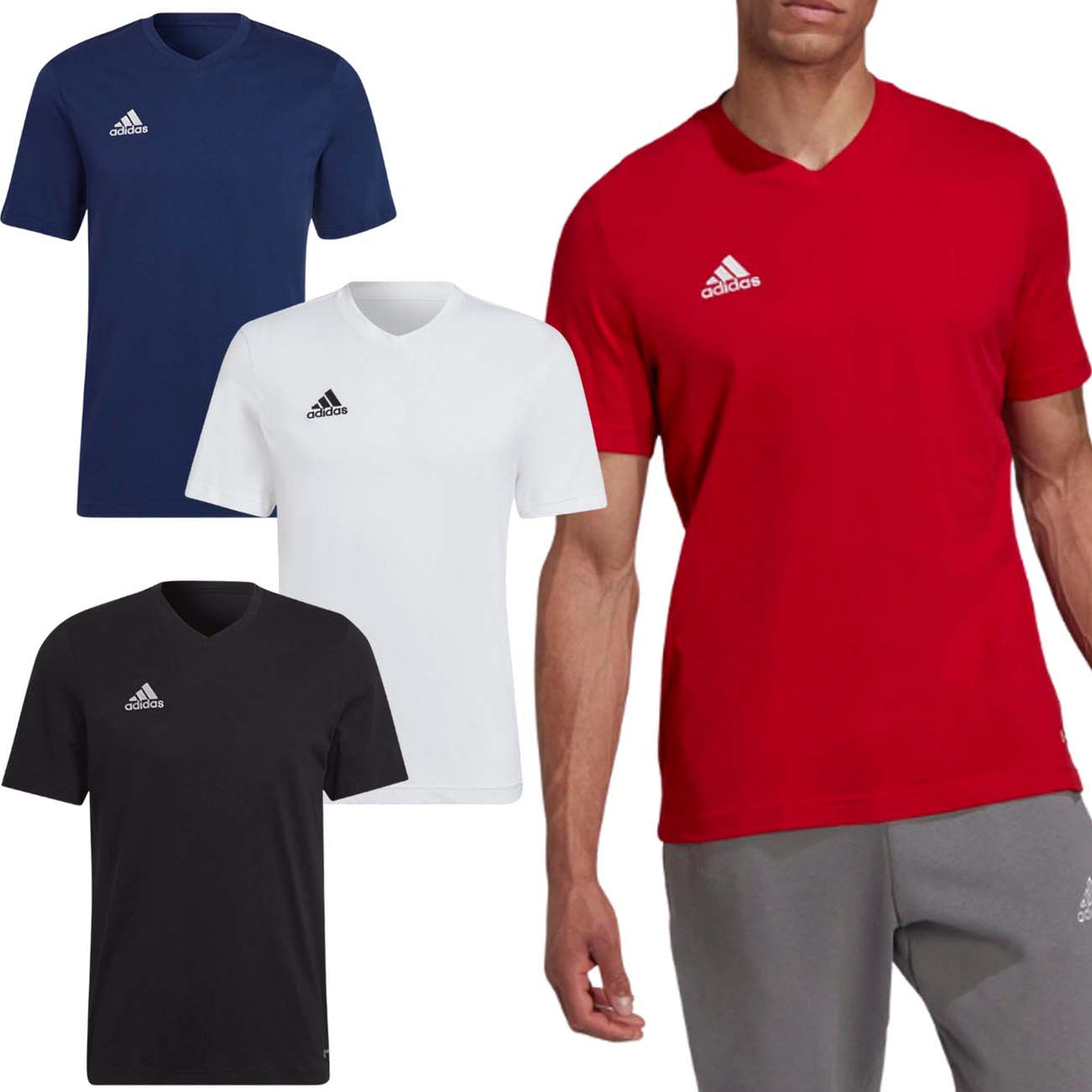 T-SHIRT EN COTON ADIDAS HC0448 HC0450 HC0451 HC0452 ENTRÉE 22