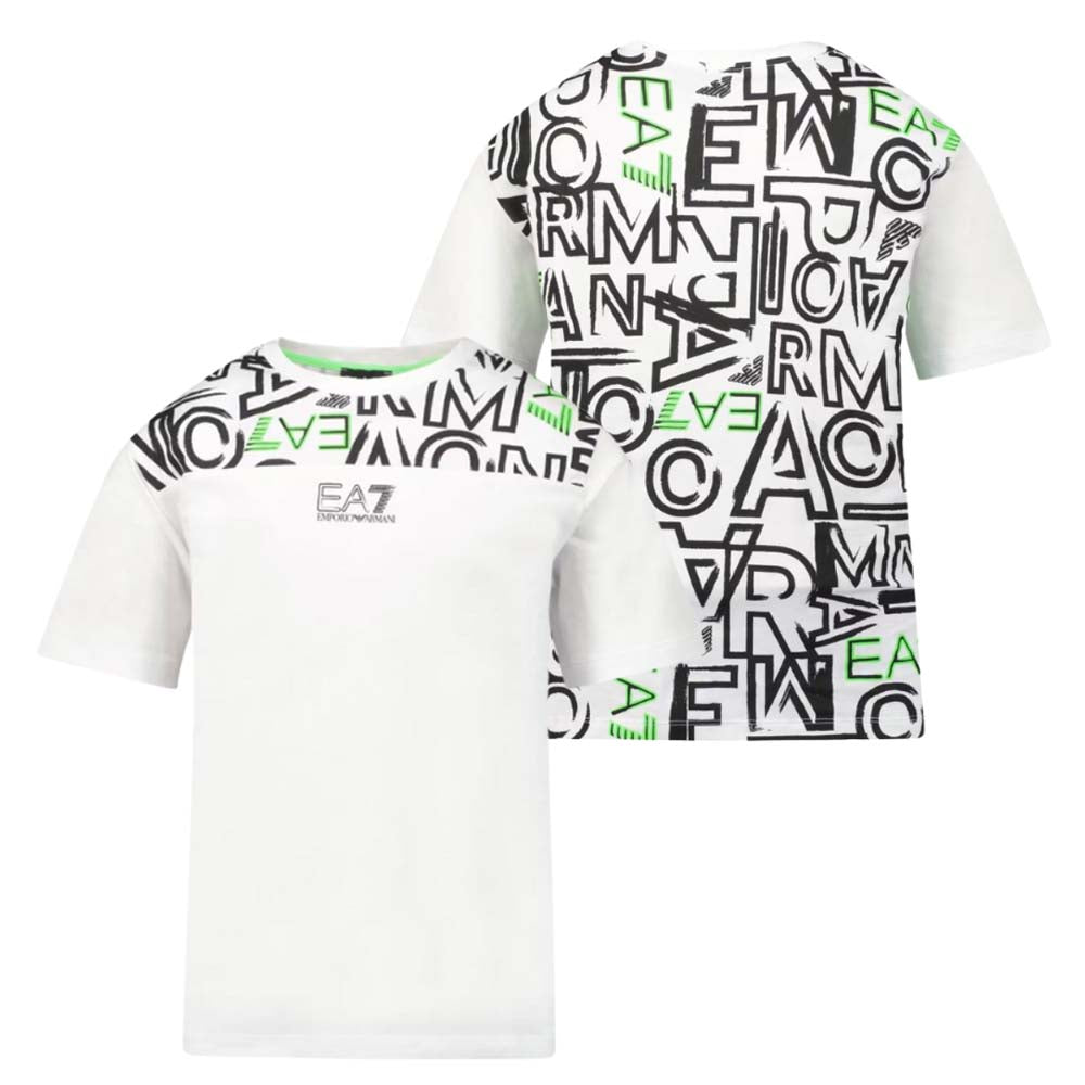 T-SHIRT RAGAZZI ARMANI EA7 3RBT57 BJ02Z COTONE