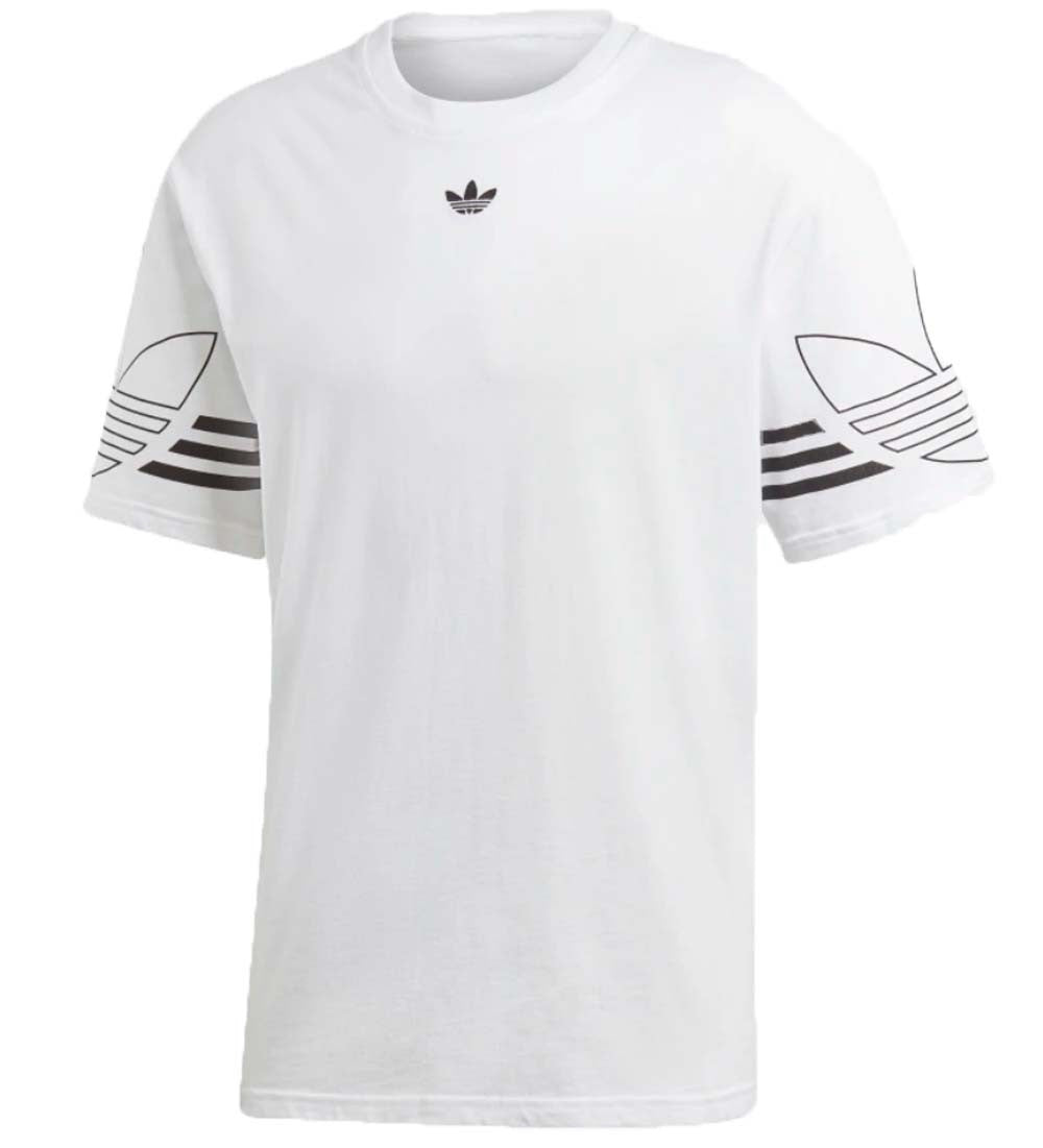 T-SHIRT HOMME EN COTON ADIDAS ORIGINALS DU8145 DU8536 NOIR BLANC