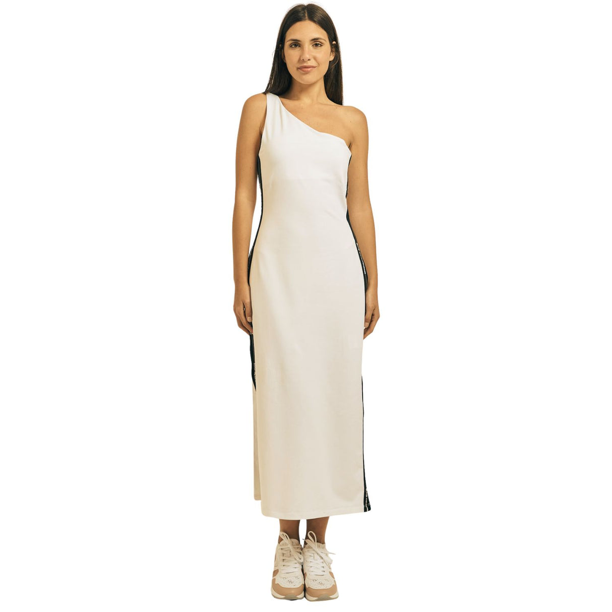 VESTITO DONNA ARMANI EA7 E26 7W000962 AF12484 U1088 BEIGE