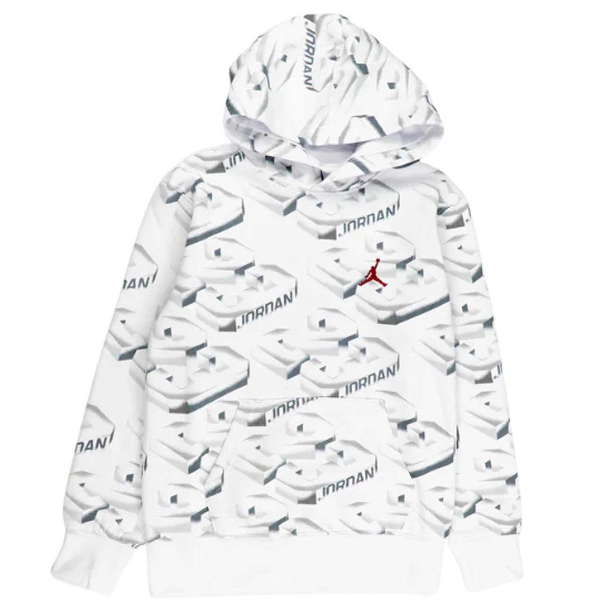 FELPA RAGAZZI JORDAN 95D548-001 COTONE FELPATO BIANCO