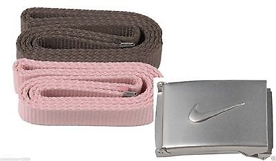 NIKE - KIT di 2 CINTURE CON FIBBIA IN METALLO - NIKE ORIGINAL Donna