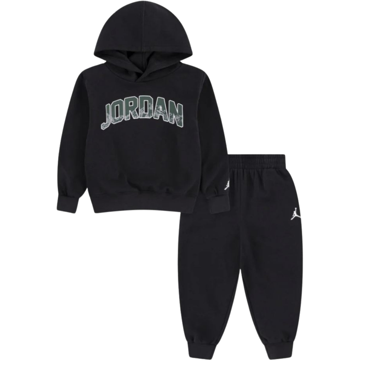 TUTA RAGAZZI JORDAN 85F328 023 FELPATA NERO