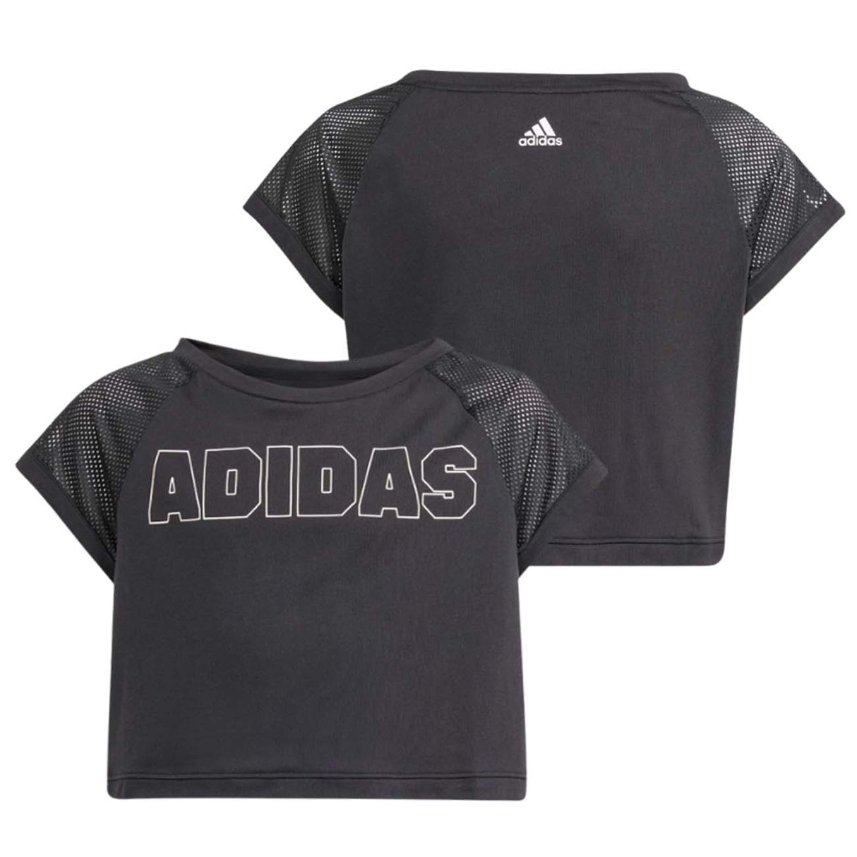 T-SHIRT BAMBINE ADIDAS IS3776 DANCE AEROREADY CORTA