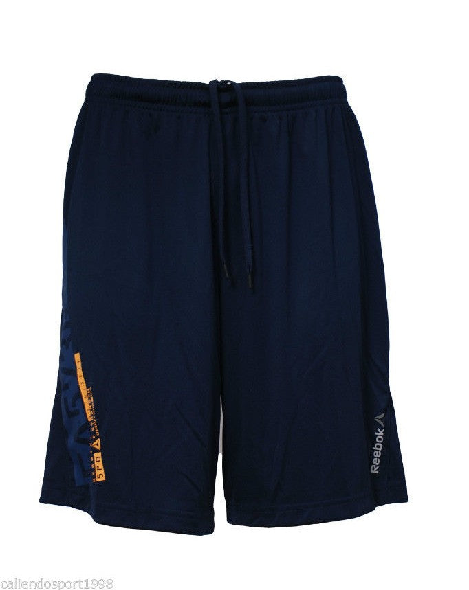 Short Reebok Os A/M Gr Fauind pour homme en polyester imitation indigo