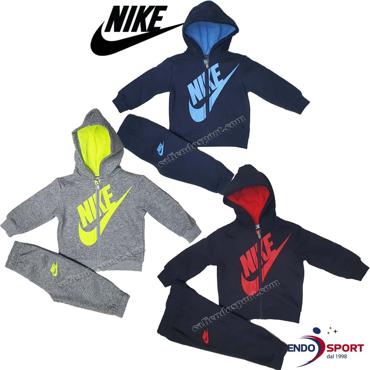 NIKE 66E412 COTTON FLEECE INFANT BOYS TRACKSUIT