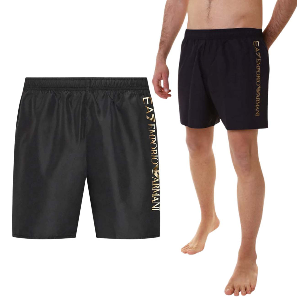 MAILLOT DE BAIN ARMANI EA7 902035 CC720 NOIR AVEC LOGO