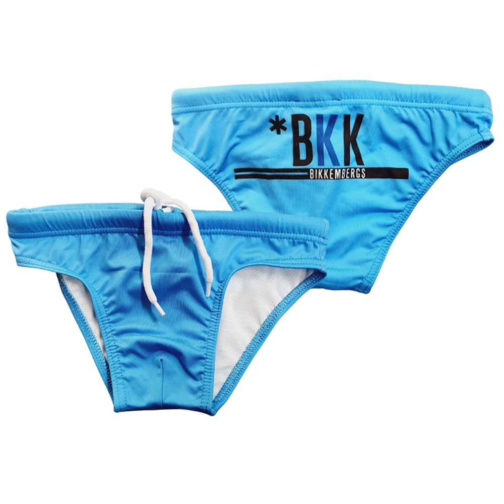 COSTUME BIKKEMBERG BAMBINI SLIP BK0361 STAMPA SUL RETRO