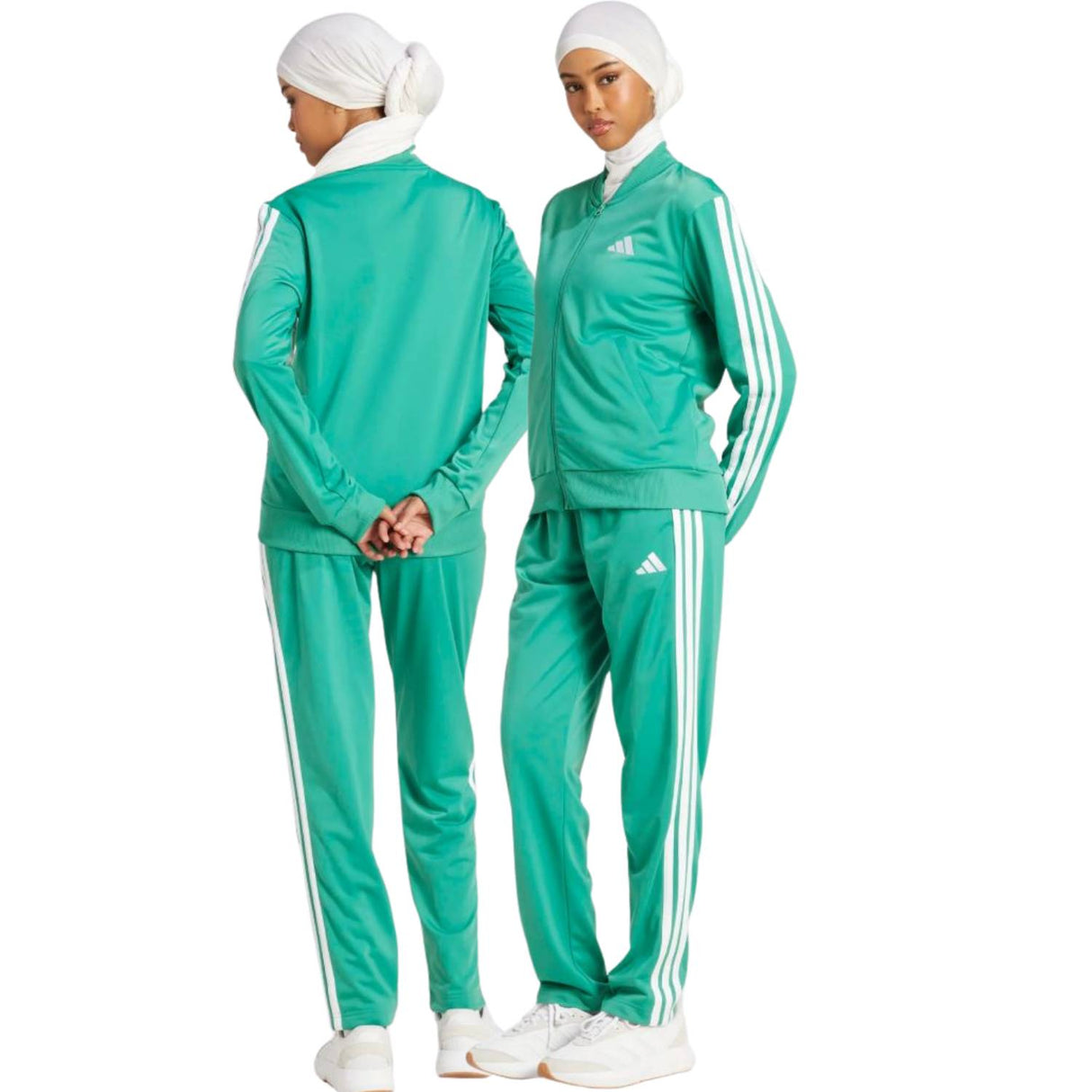 TUTA DONNA ADIDAS JD2687 ESSENTIALS 3 STRIPES ACETATO VERDE