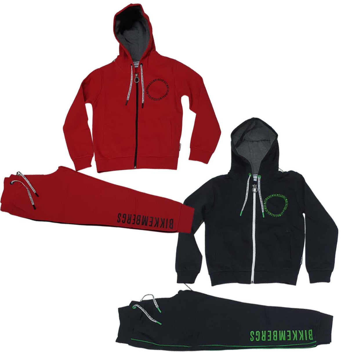 BIKKEMBERGS BK1365 COTTON FLEECE BOY TRACKSUIT