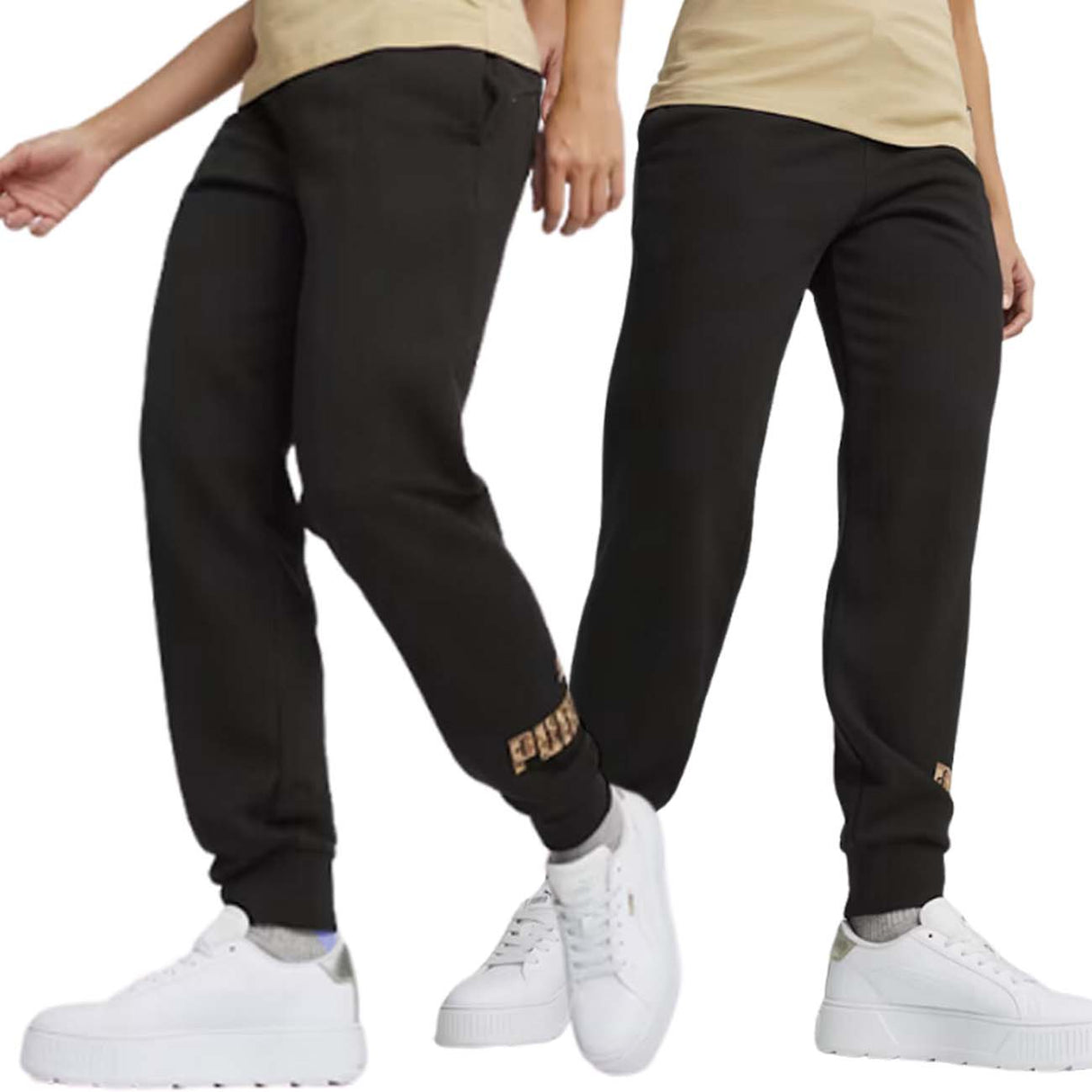 PANTALONE DONNA PUMA 677929 01 ESS+ANIMAL COTONE GARZATO