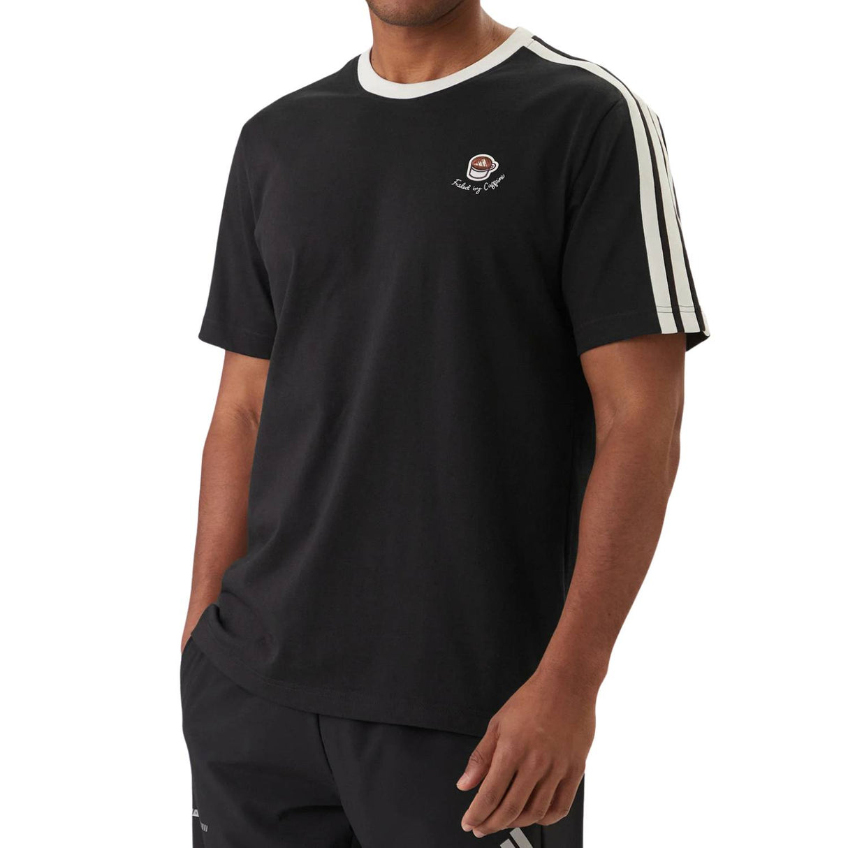 T-SHIRT ADIDAS KG5413 LUX COFFEE CUP NERO COTONE
