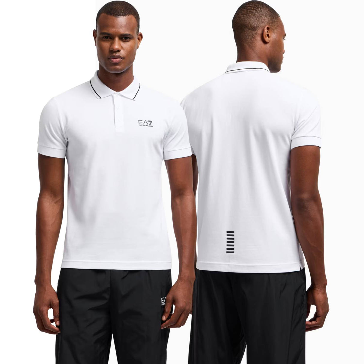 POLO ARMANI EA7 E25 8NPF16 100 BIANCO COTONE