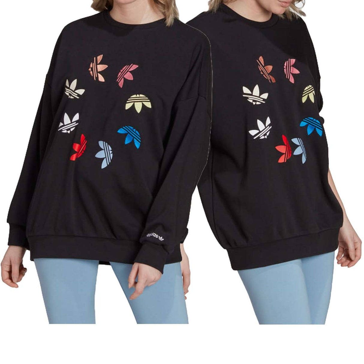ADIDAS H36845 ADICOLOR SHATTERED TREFOIL WHEEL SWEATSHIRT