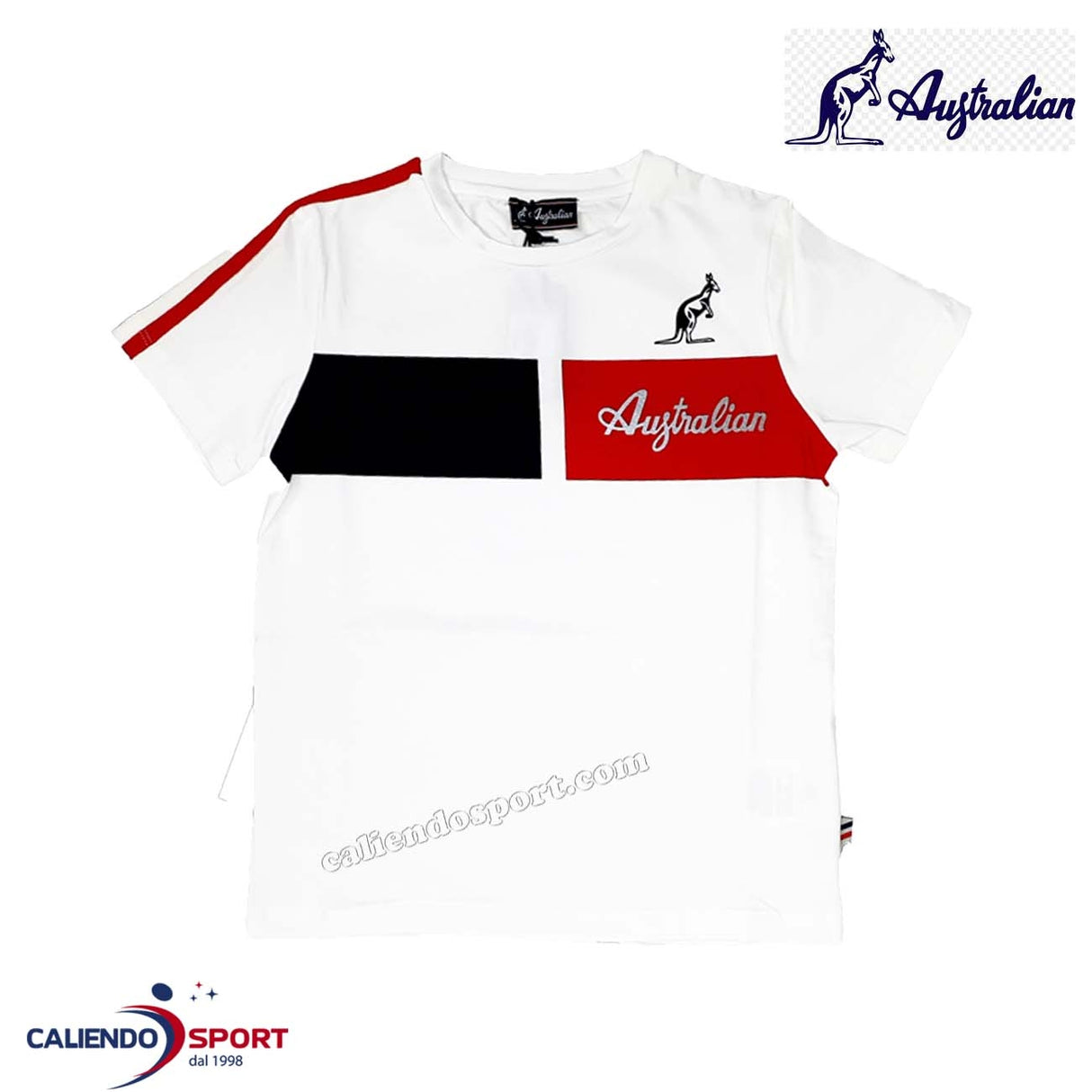T-SHIRT EN COTON BLANC POUR ENFANTS AUSTRALIEN AS0030