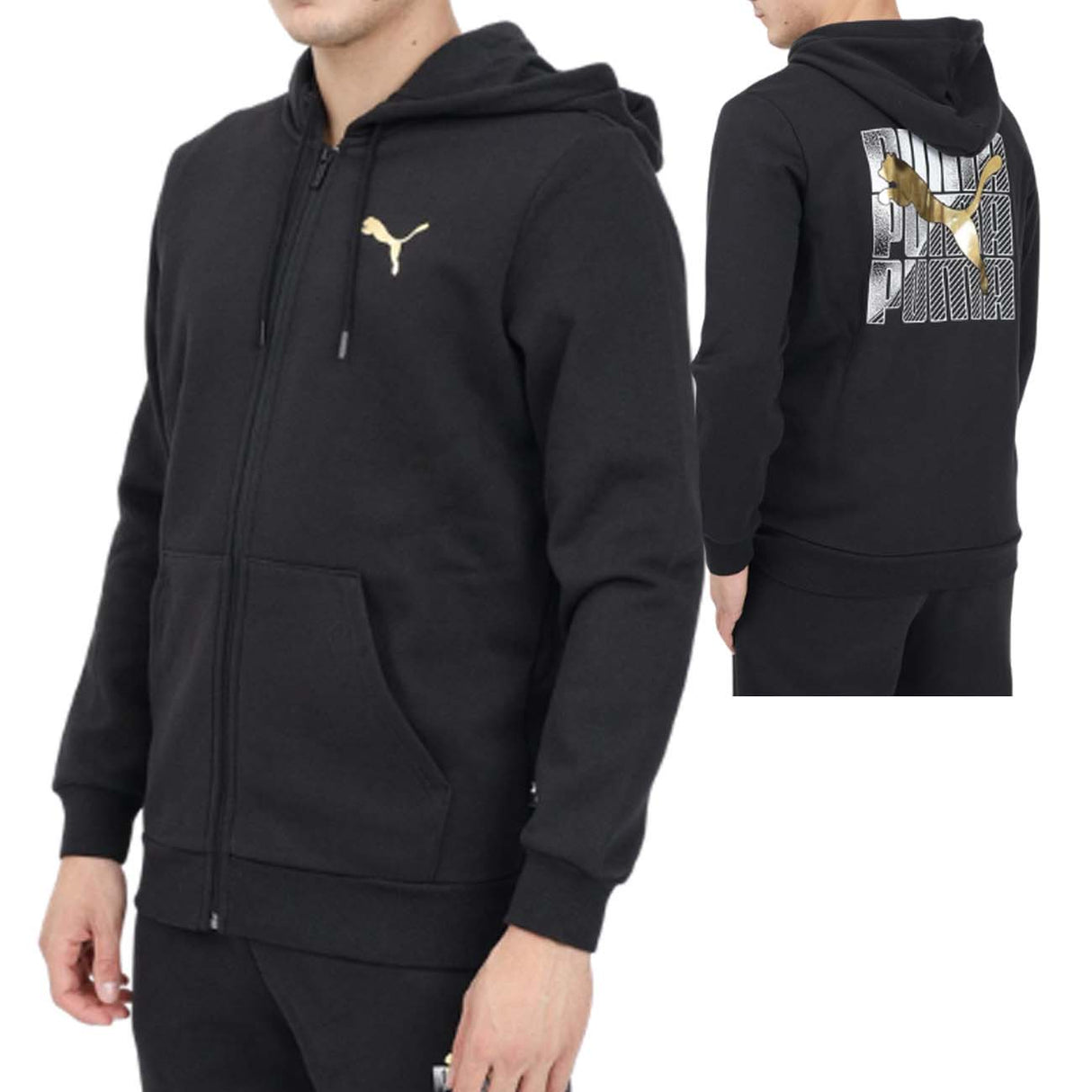 FELPA PUMA 681852 01 ESSNTIALS COTONE FELPATO NERO