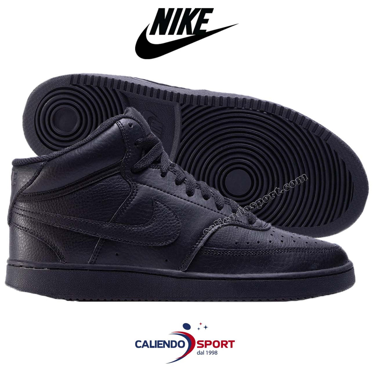 SCARPA NIKE CD5466 002 NIKE COURT VISION MID NERO
