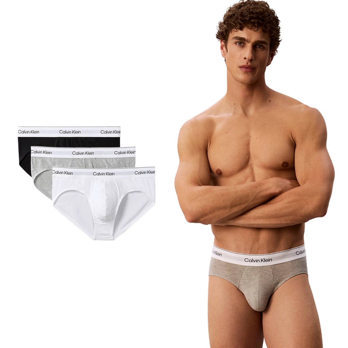 SLIP CALVIN KLEIN LV00NB4388 MP1 3 PEZZI
