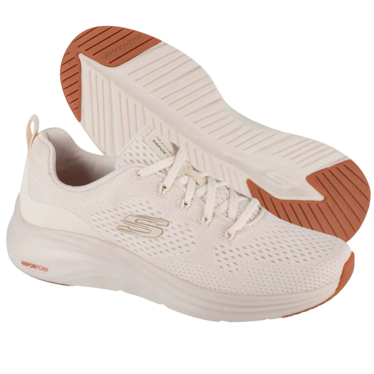 SCARPA DONNA SKECHERS 150024 BBK VAPOR FOAM BEIGE