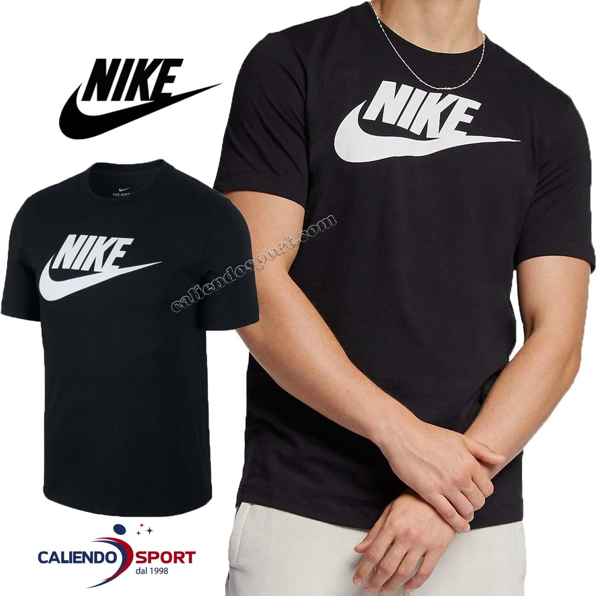 T-SHIRT SPORTSWEAR EN COTON NOIR NIKE AR5004 010