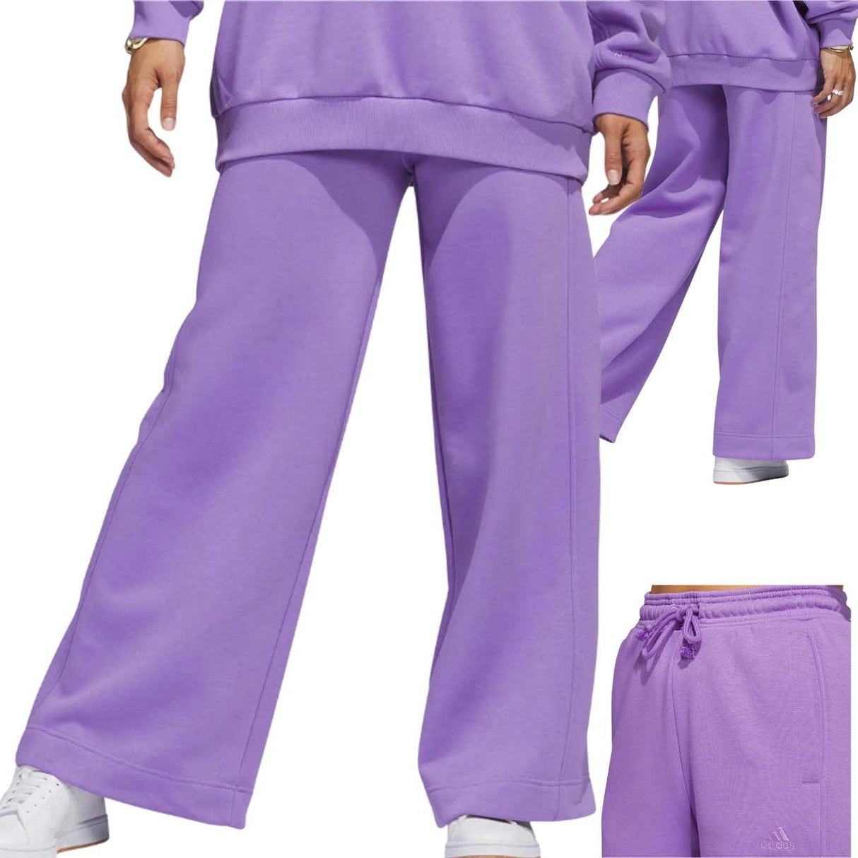 PANTALON EN COTON POLAIRE POUR FEMMES ADIDAS IC6469