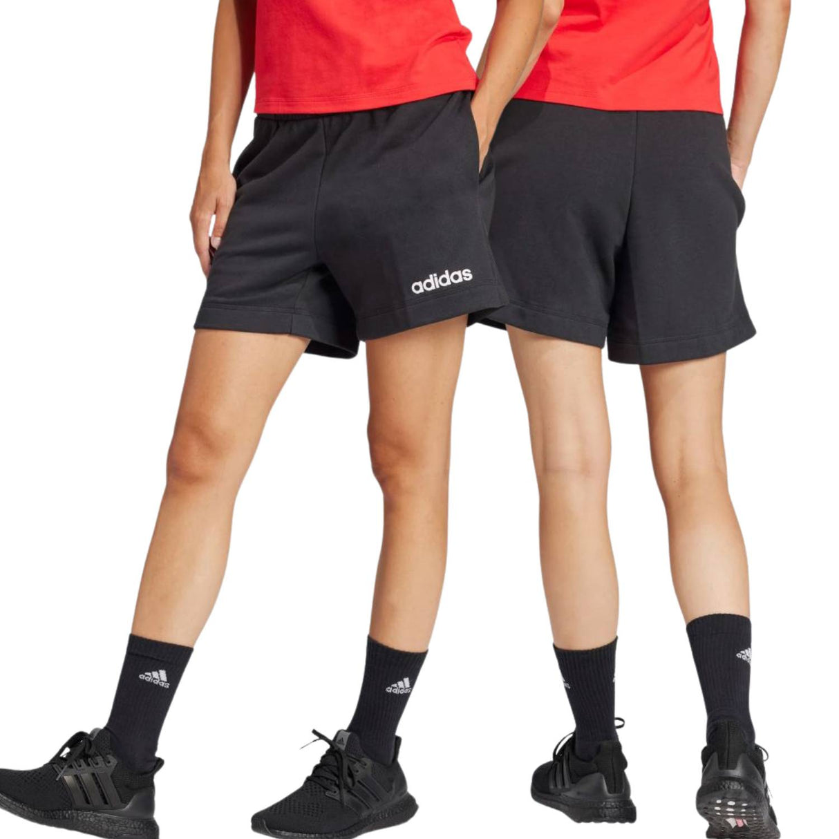 PANTALONCINO DONNA ADIDAS JG8639 COTONE GARZATO