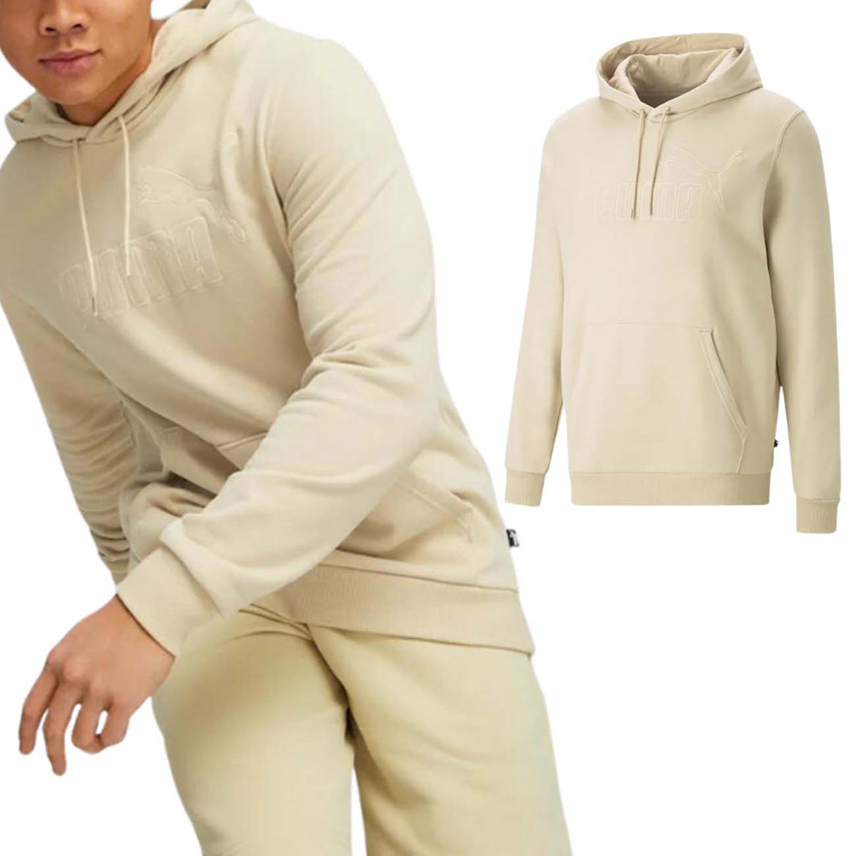 FELPA PUMA 673387 88 ESSENTIALS COTONE GARZATO