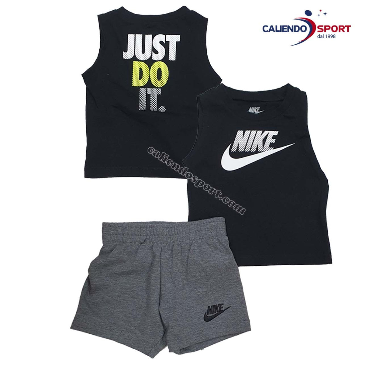 COMPLETO NIKE BAMBINI 66H823 T-SHIRT+PANTALONCINO COTONE