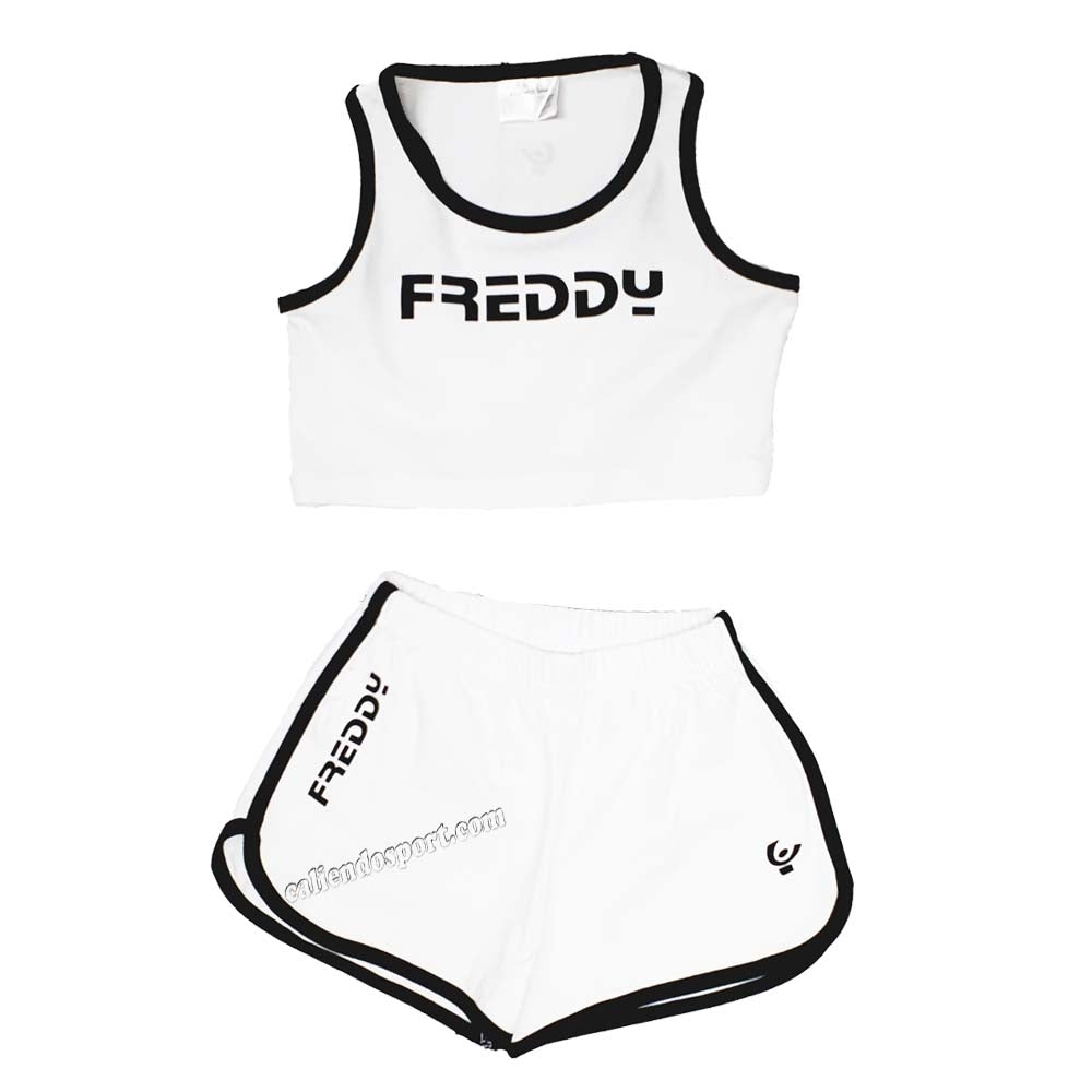 COMPLETO CANOTTA+SHORT BAMBINA FREDDY FR0134 COTONE