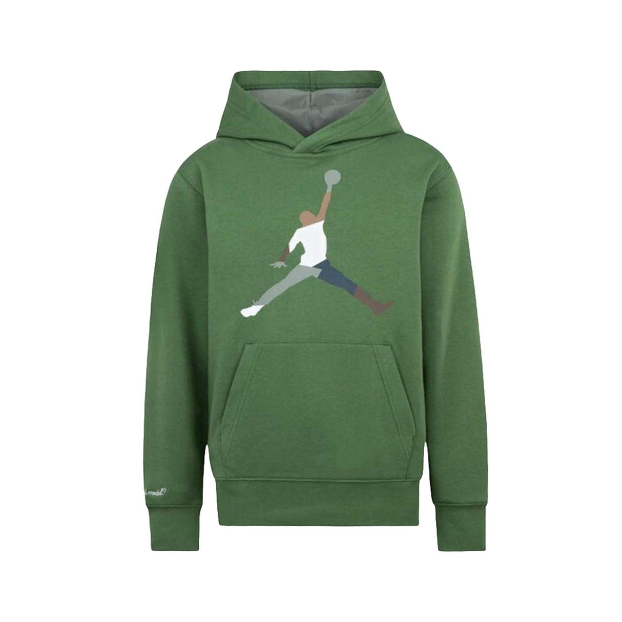 FELPA RAGAZZI JORDAN 95D414 EIR COTONE GARZATO VERDE