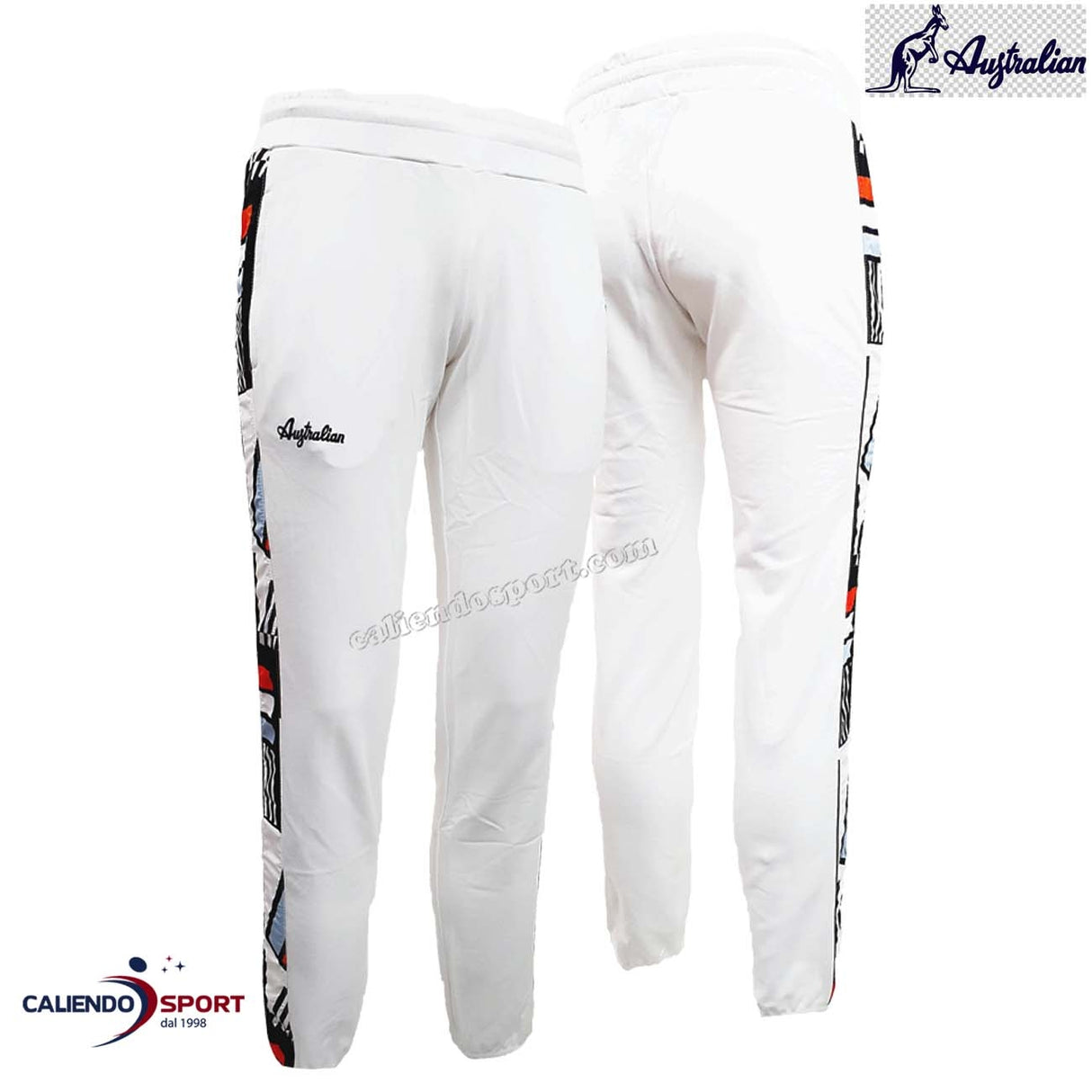 PANTALON AUSTRALIEN EN COTON BROSSÉ BLANC PA0008