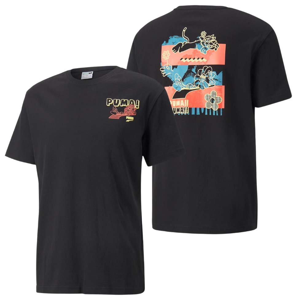 PUMA T-SHIRT 537163 DOWNTOWN GRAPFHIC COTTON