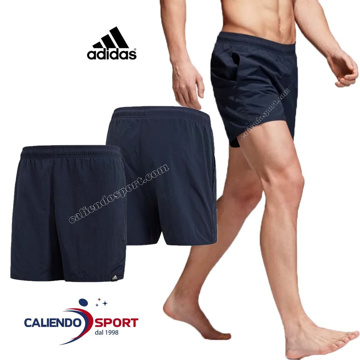 COSTUME ADIDAS UOMO CV7112 PANTALONCINO BLU MARE