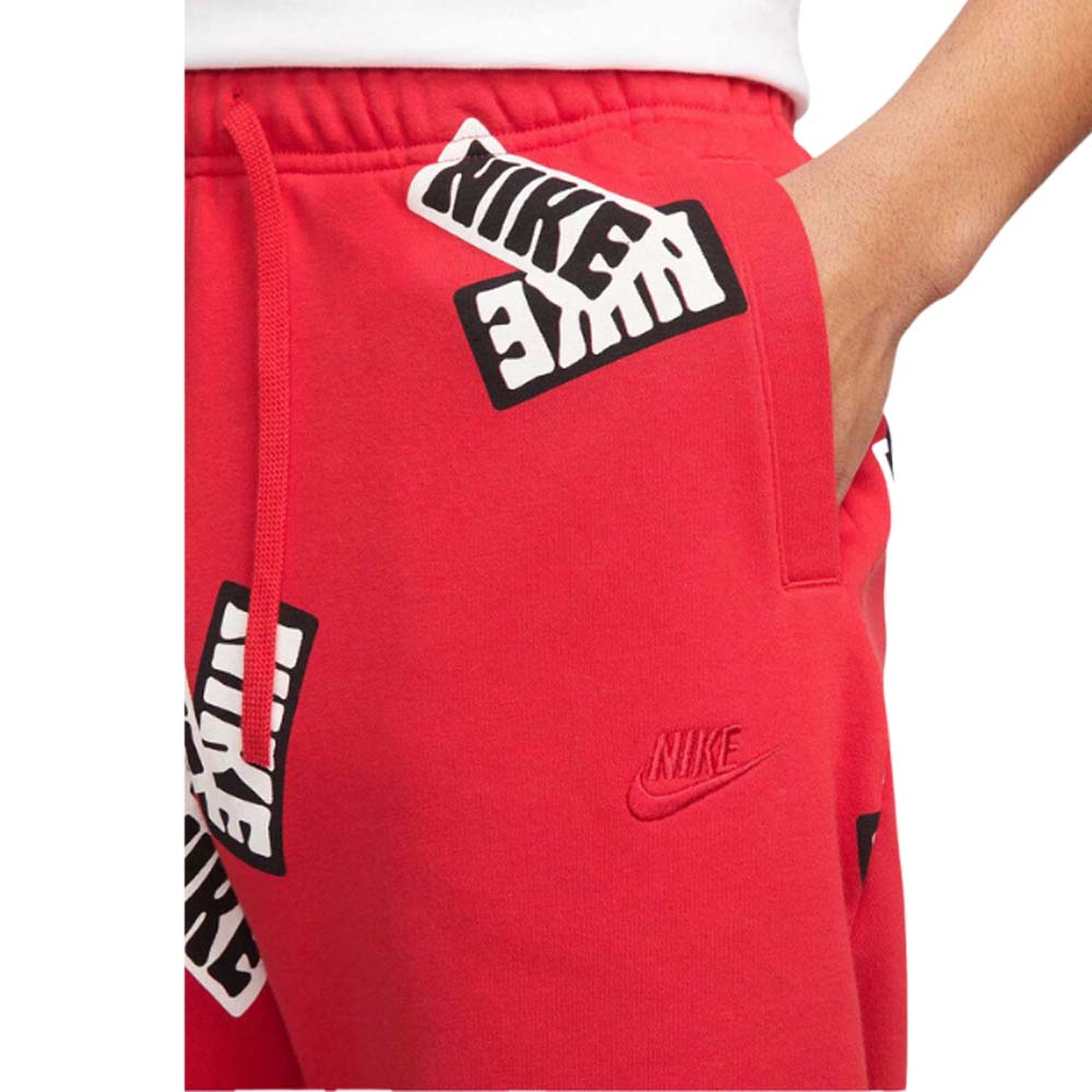 NIKE DM6887 COTTON SPORT SHORTS RED BLUE