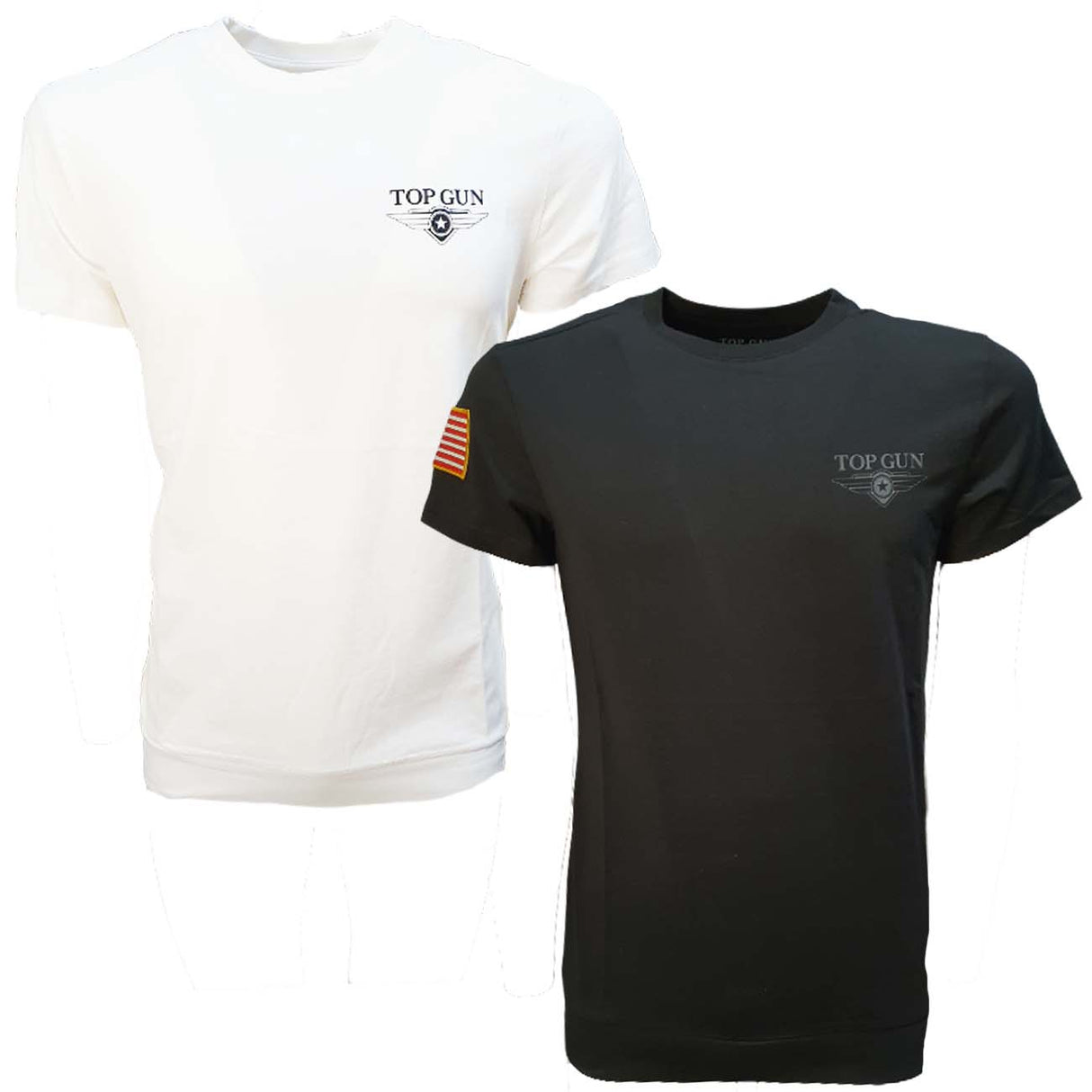 T-SHIRT TOP GUN 01G0037 COTON SPORT