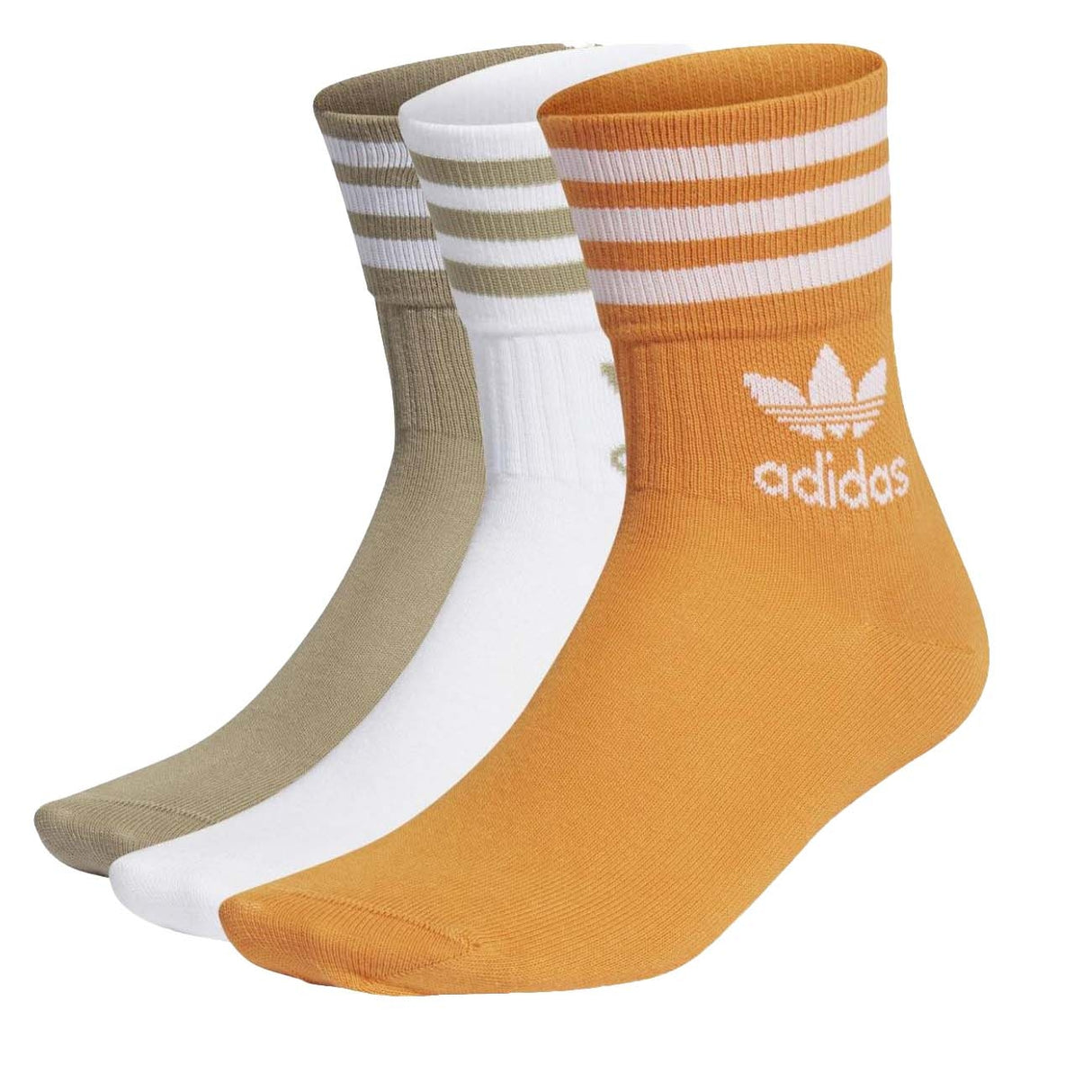 ADIDAS SOCKS H62014 MID CUT CRW SCK 3 PAIRS
