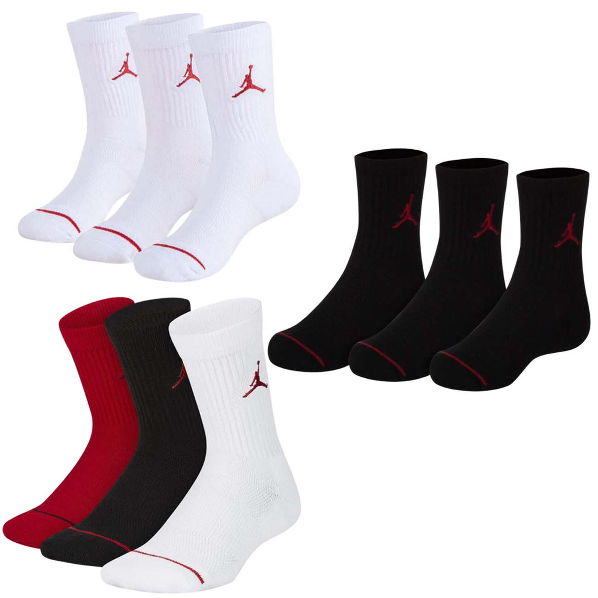 CALZE RAGAZZI JORDAN RJ0010 JUMPMAN CREW 3 PAIA