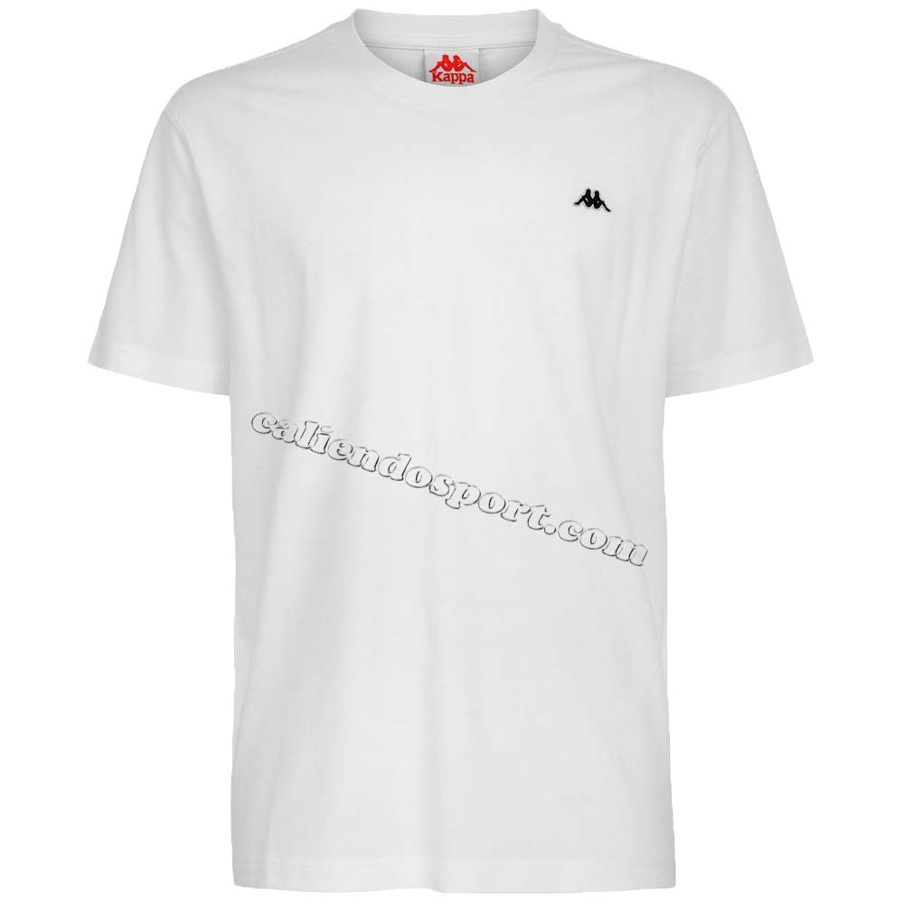 -KAPPA T-SHIRT 3111FQW A01 A00 BLACK WHITE AUTHENTIC TAYLOR