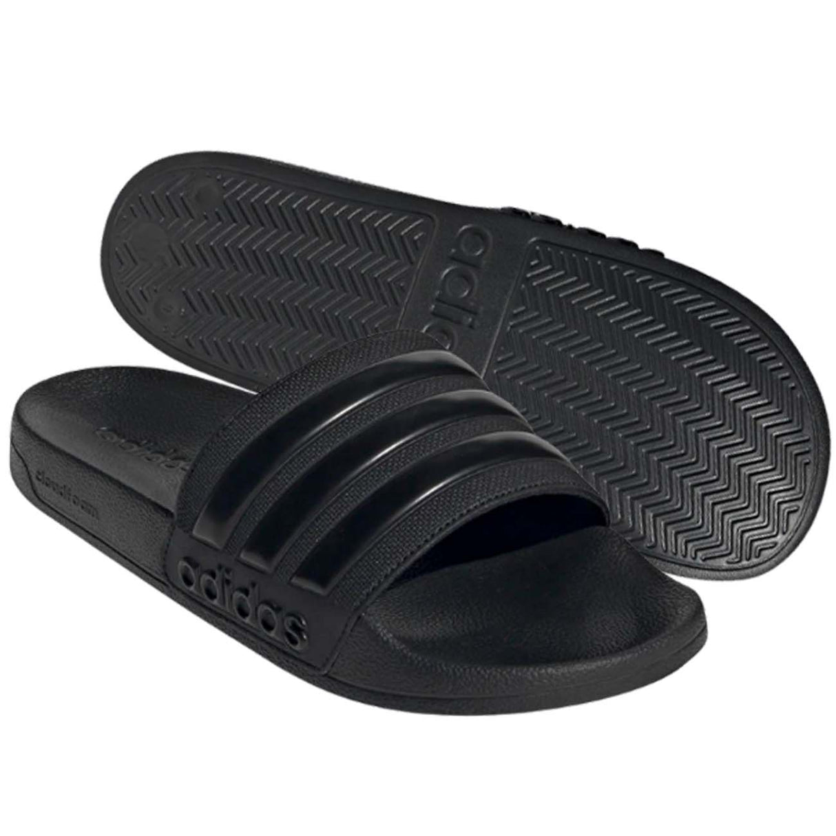 ADIDAS F35550 GZ3772 ADILETTE SHOWER BLACK SLIPPERS