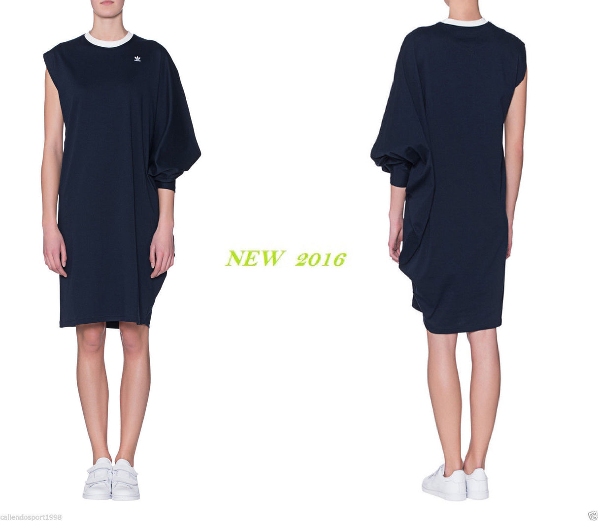 T-shirt Adidas Originals pour femme HYKE Robe asymétrique grande taille CASUAL
