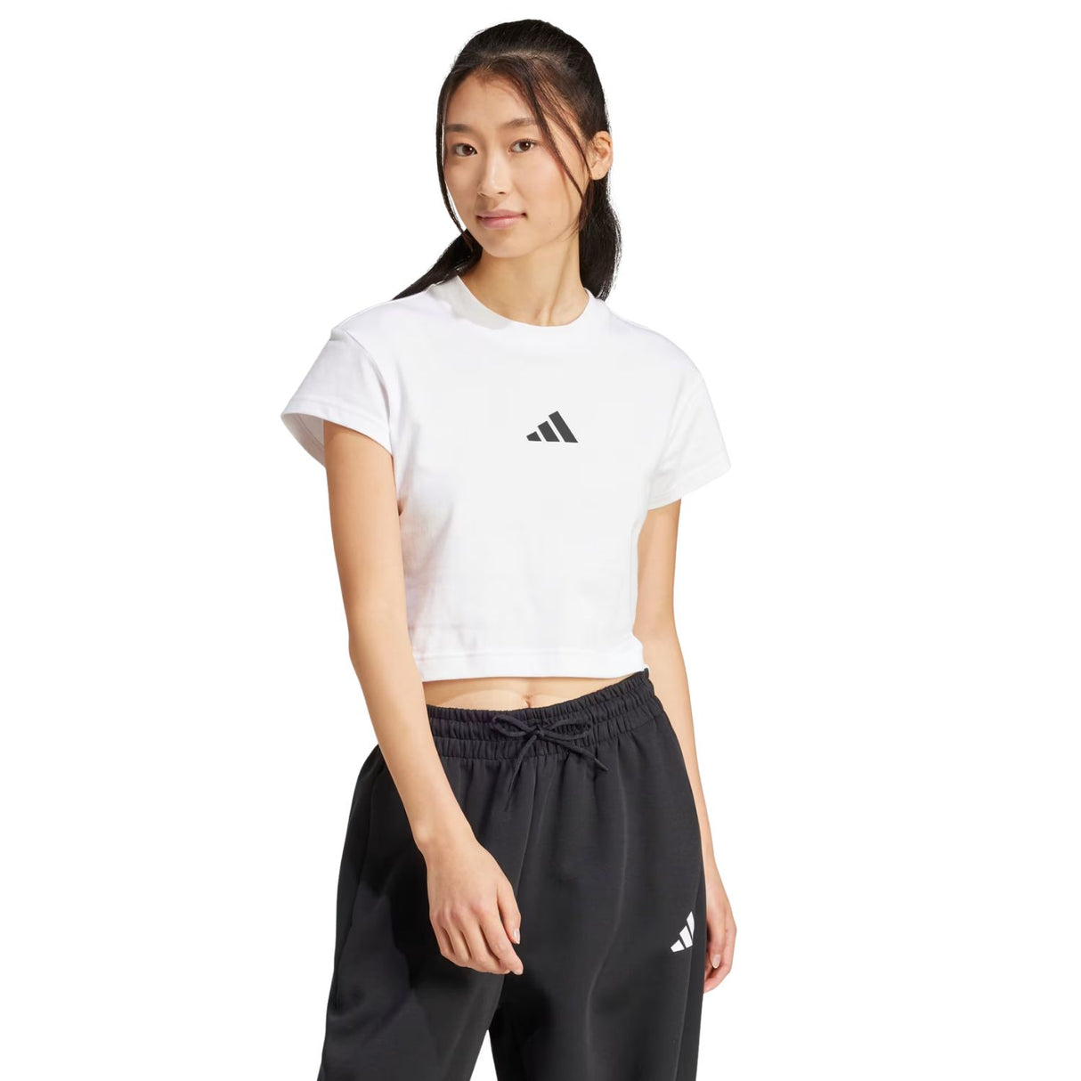 T-SHIRT DONNA ADIDAS JE4001 FUTURE ICONS COTONE BIANCO