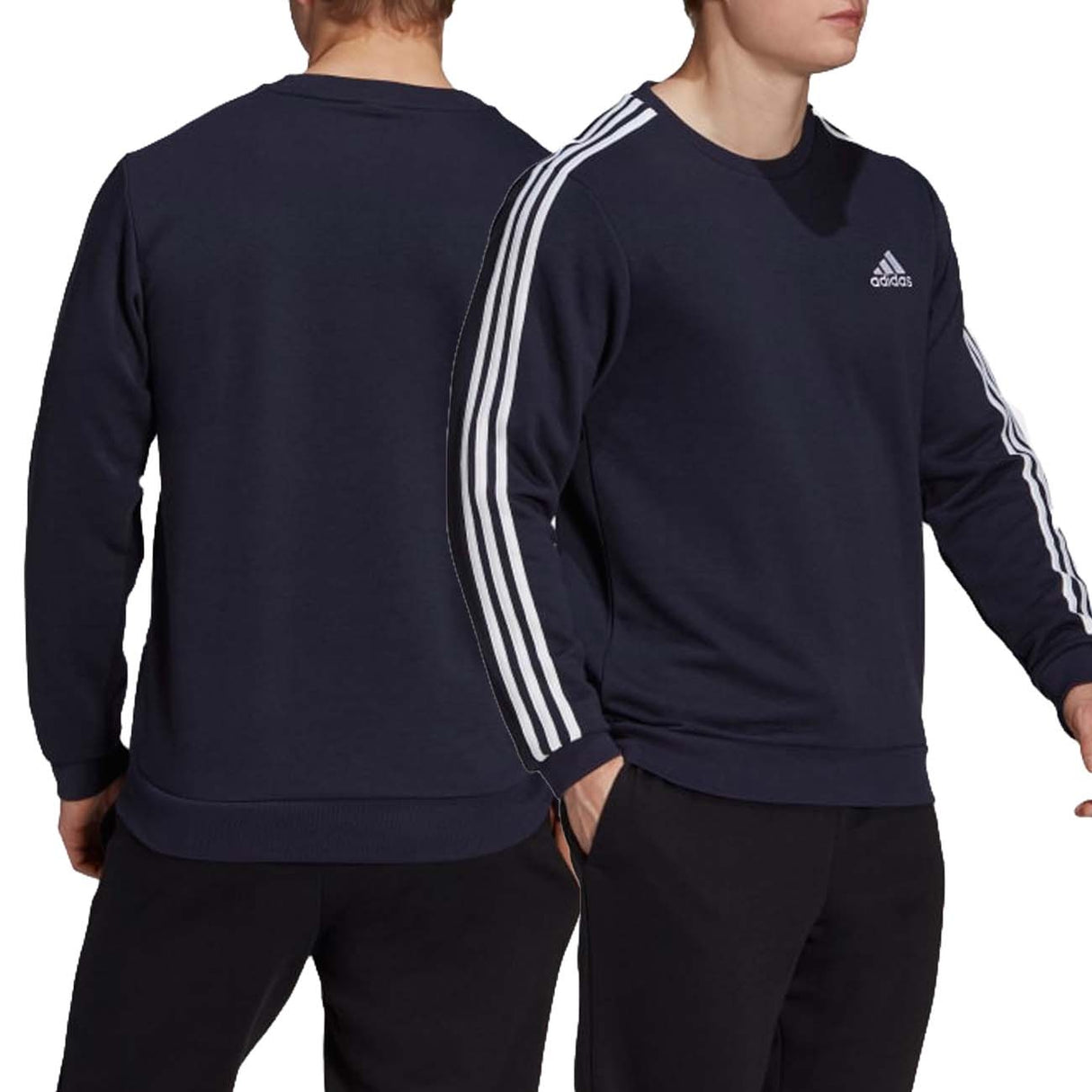 Sweat-shirt à 3 bandes en molleton français Essentials GK9079 d'ADIDAS