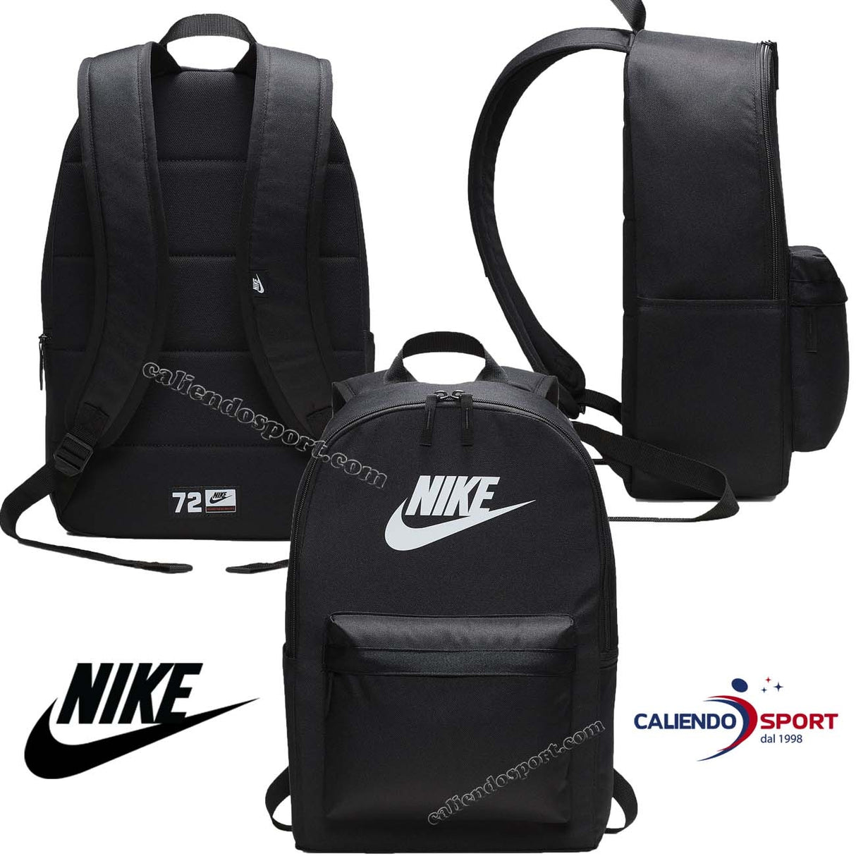 NIKE BA5879 011 BLACK HERITAGE 2.0 UNISEX BACKPACK