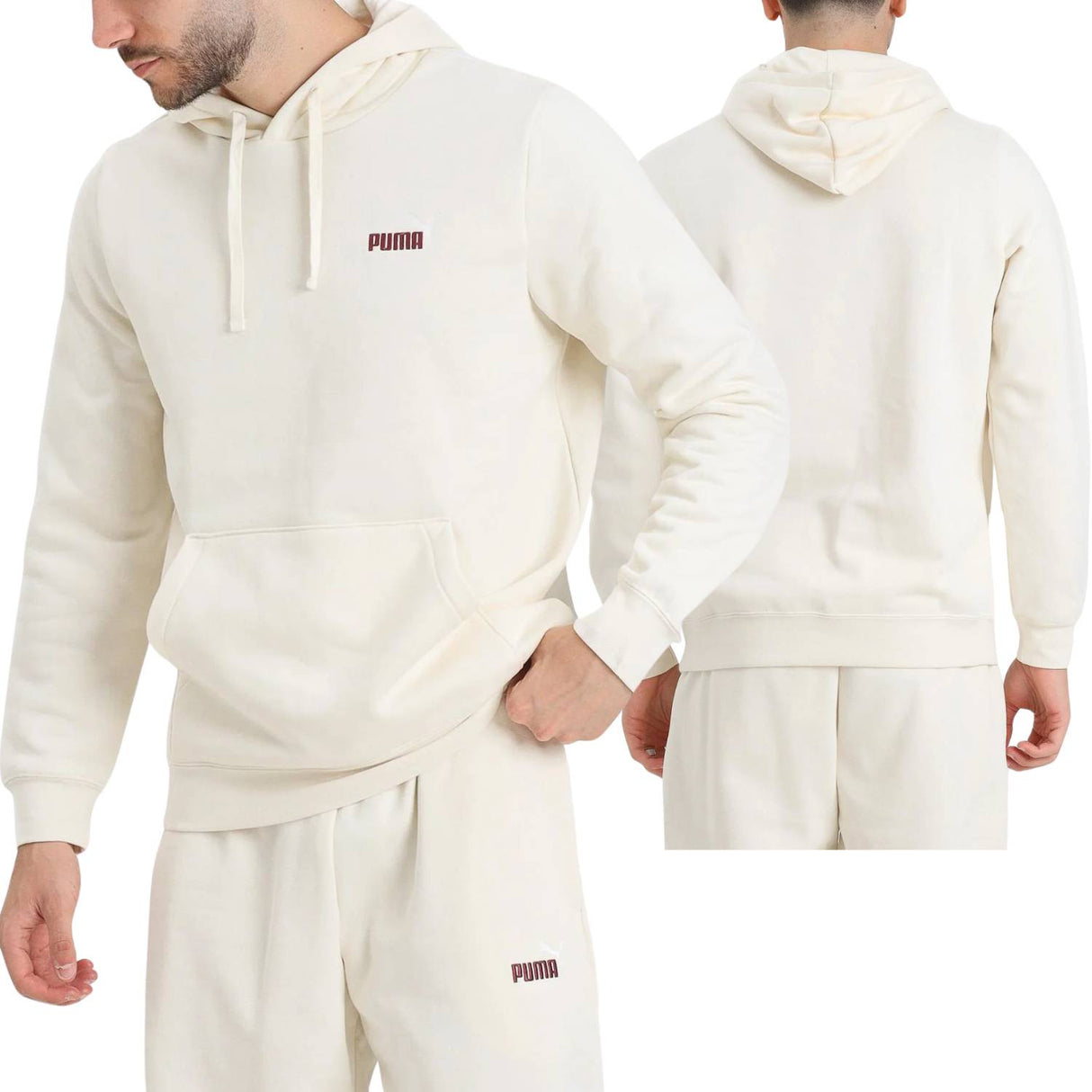 FELPA PUMA 684718 99 ESSENTIALS COTONE FELPATO BEIGE