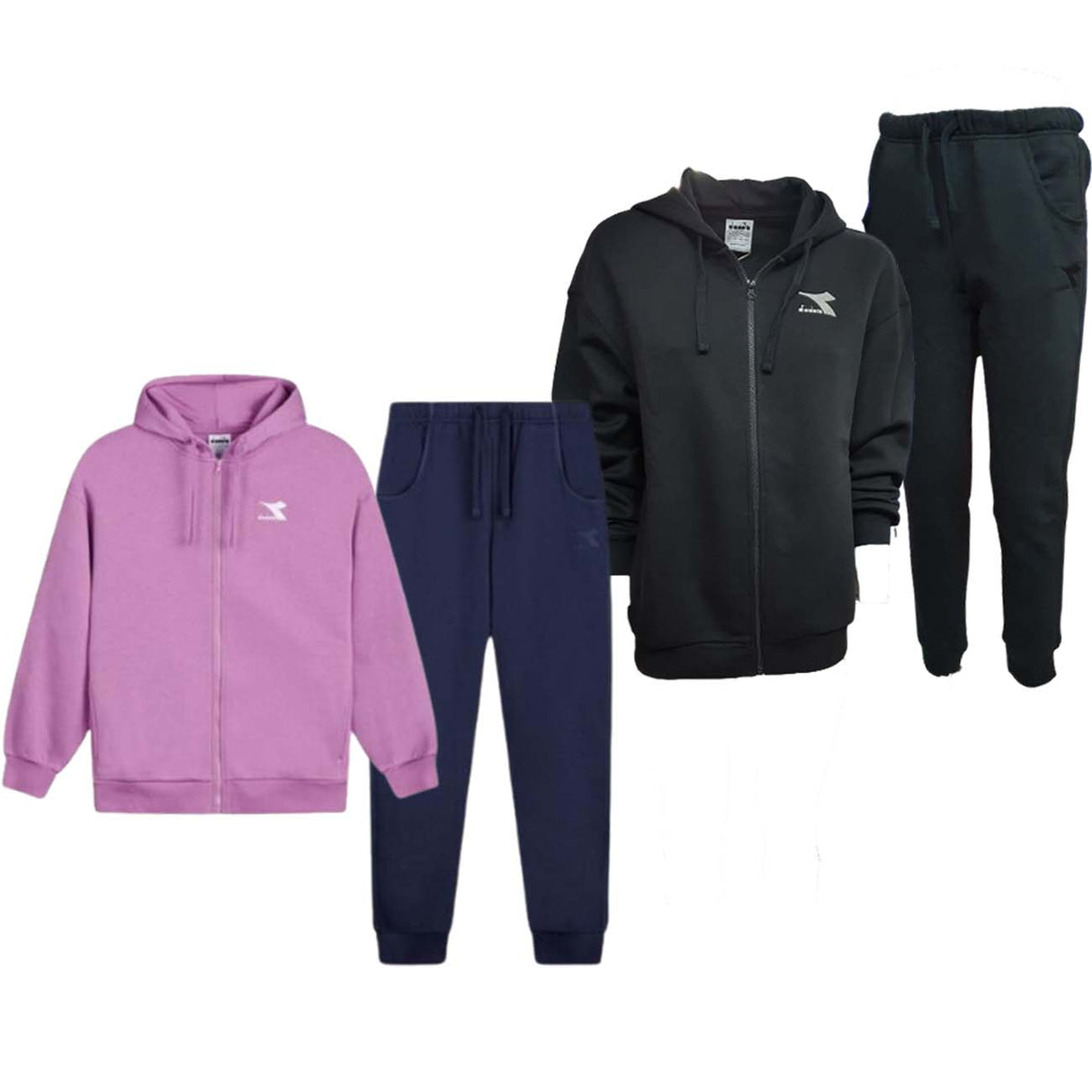 TUTA DONNA DIADORA 179850 TRACKSUIT COTONE FELPATO